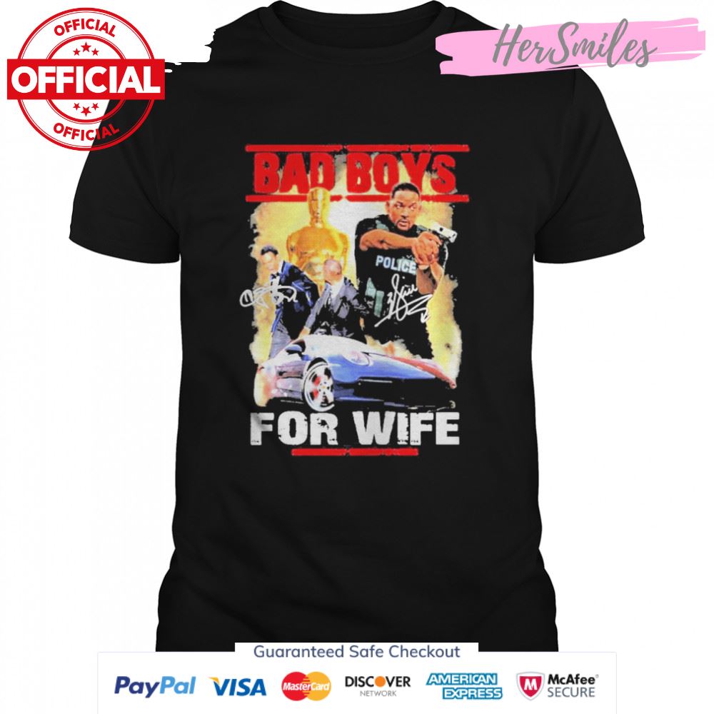 bad Boys For Life Will Smith Oscar 2022 Signatures Shirt bad Boys For Life Will Smith Oscar 2022 Signatures Shirt