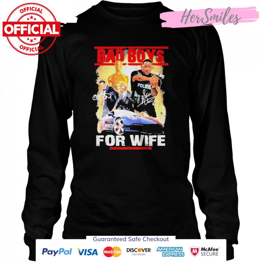 bad Boys For Life Will Smith Oscar 2022 Signatures Shirt bad Boys For Life Will Smith Oscar 2022 Signatures Shirt