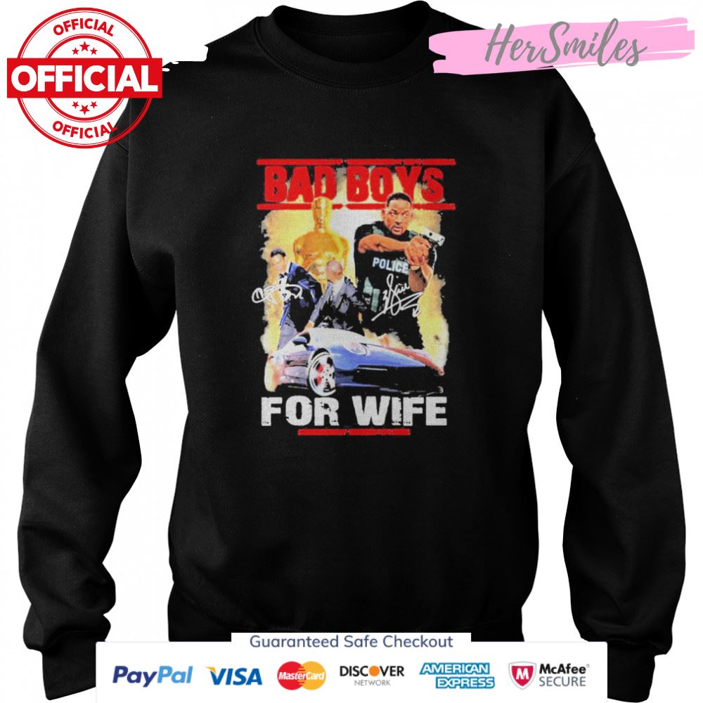 bad Boys For Life Will Smith Oscar 2022 Signatures Shirt bad Boys For Life Will Smith Oscar 2022 Signatures Shirt