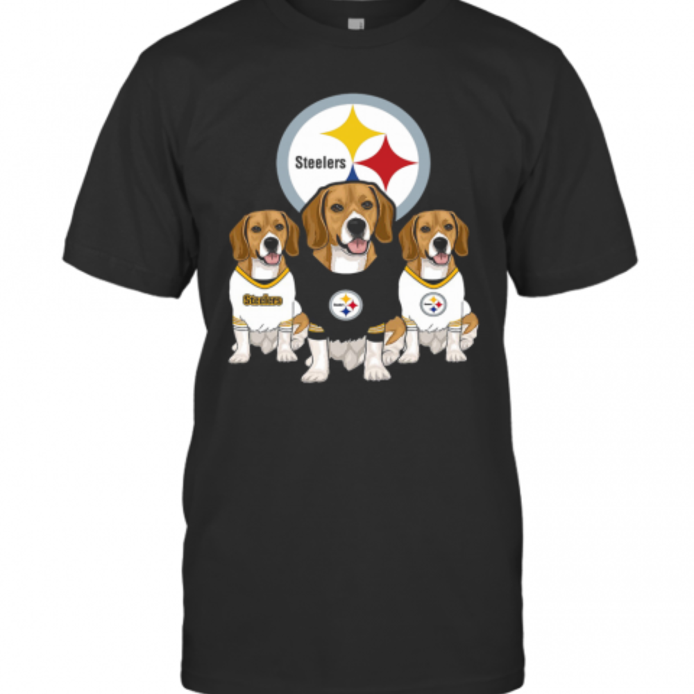 Beagle Pittsburgh Steelers Logo T-Shirt