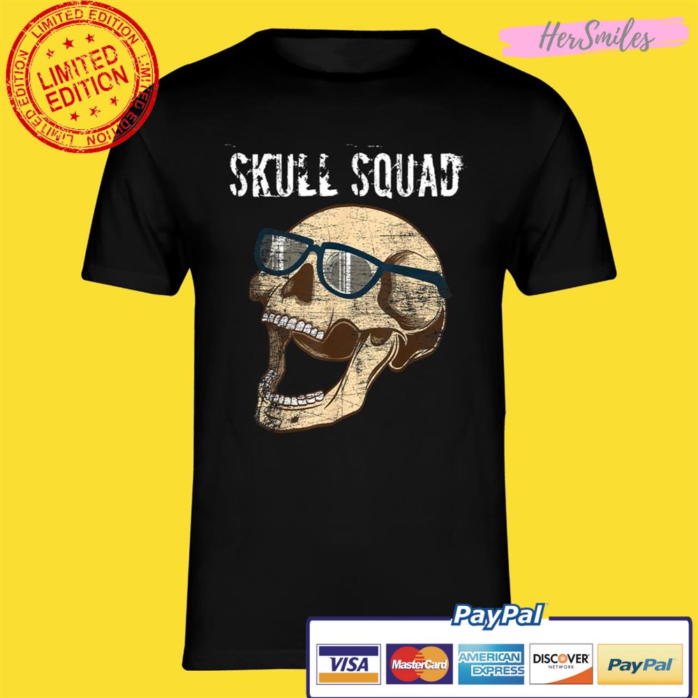 Bones Skull Squad Skeleton Halloween Horror Movies Shirt