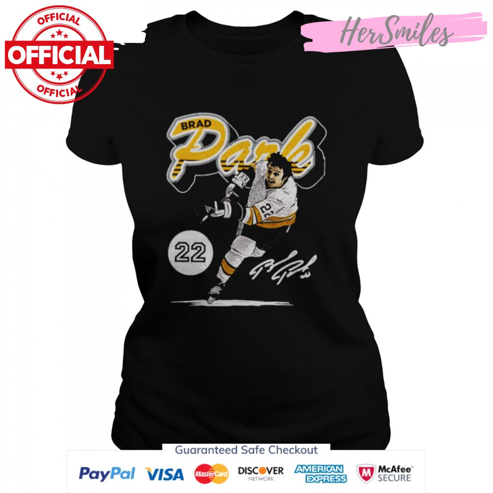 Boston Bruins Brad Park script signature shirt Boston Bruins Brad Park script signature shirt