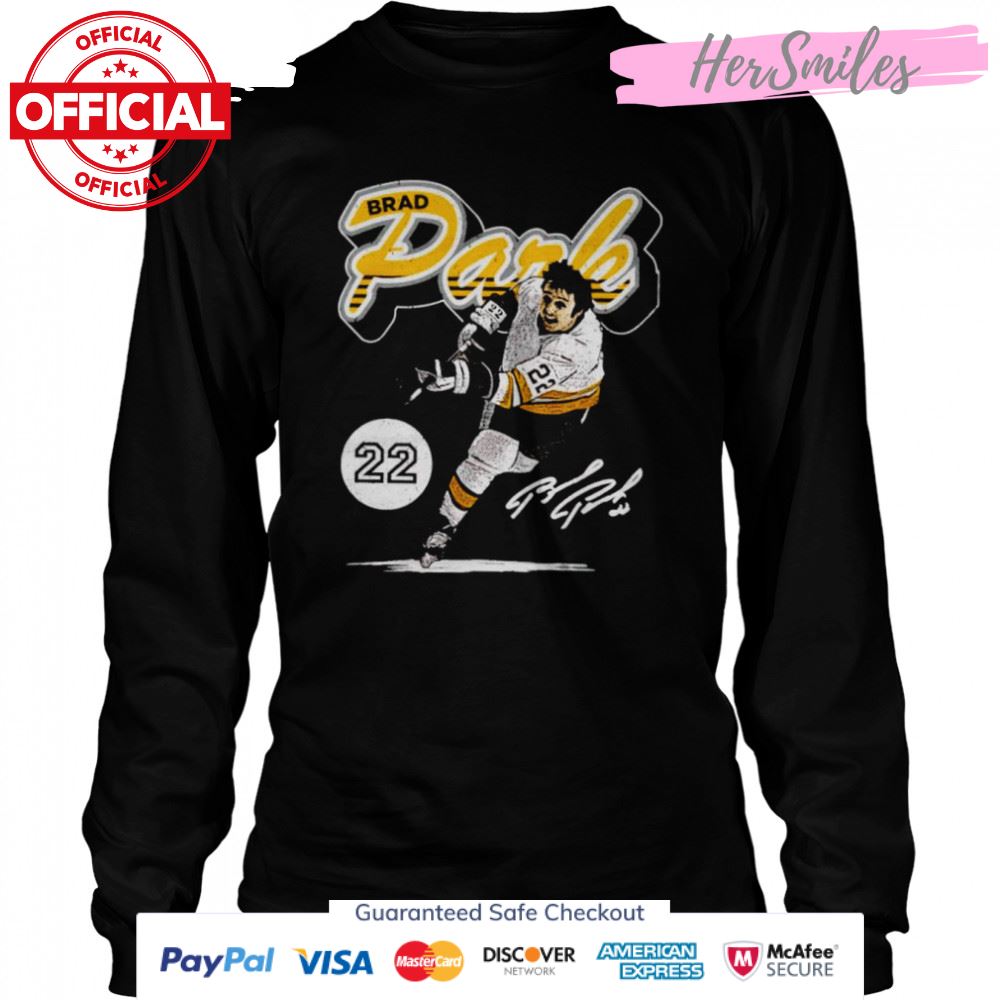 Boston Bruins Brad Park script signature shirt Boston Bruins Brad Park script signature shirt