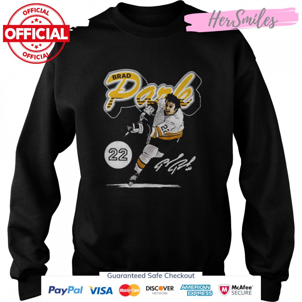 Boston Bruins Brad Park script signature shirt Boston Bruins Brad Park script signature shirt