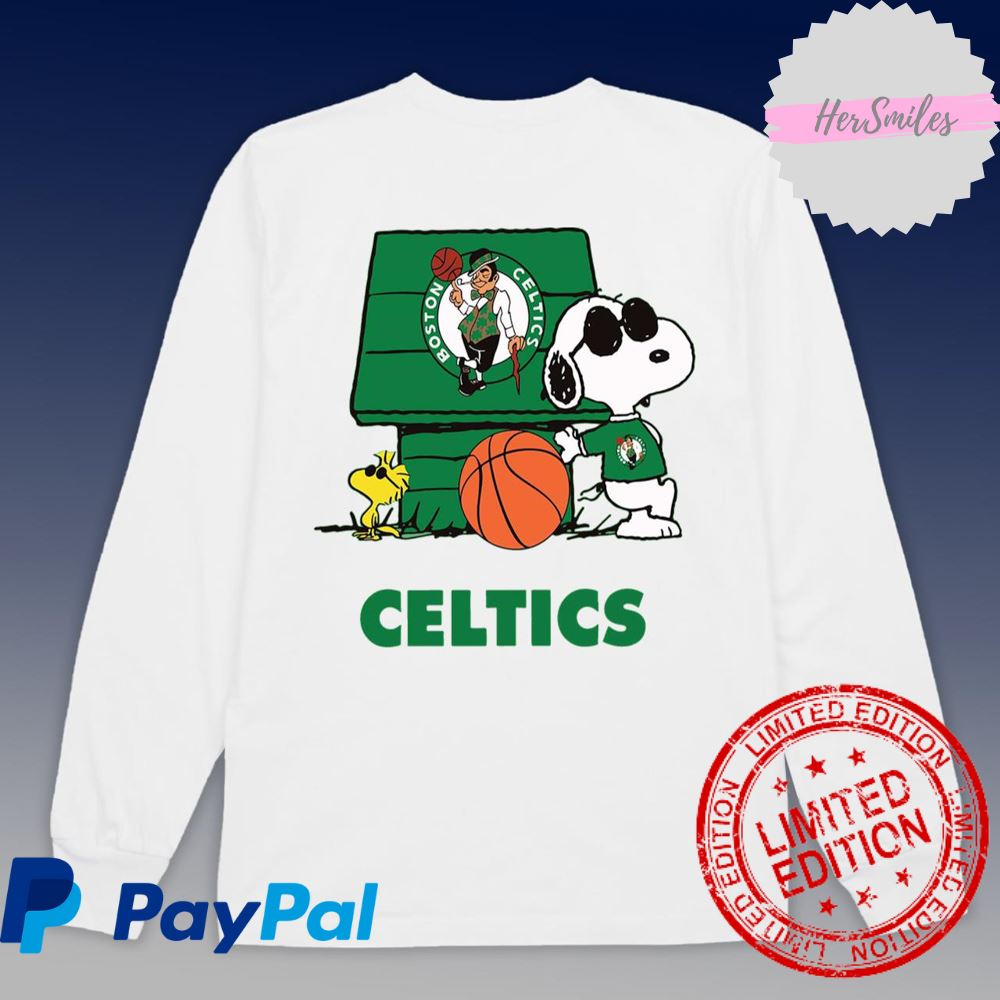 Boston Celtics Basketball Snoopy Celtics House Cute Shirt