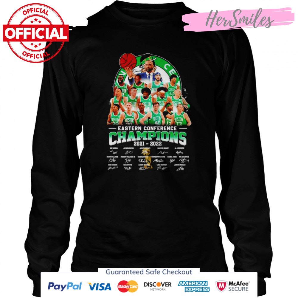 Boston Celtics Eastern Conference Champions 2021 2022 signatures shirt Boston Celtics Eastern Conference Champions 2021 2022 signatures shirt
