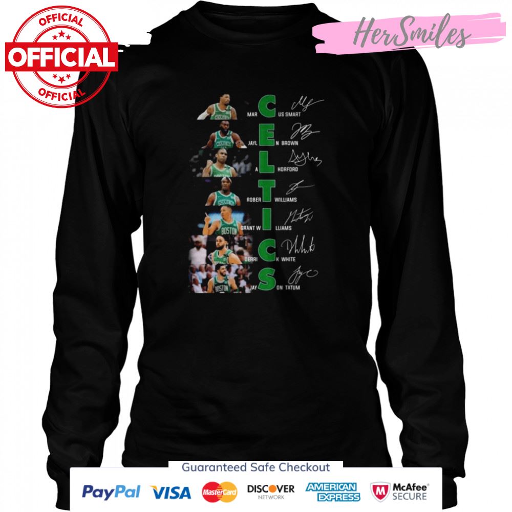 Boston Celtics Marcus Smart Jaylen Brown signatures shirt Boston Celtics Marcus Smart Jaylen Brown signatures shirt