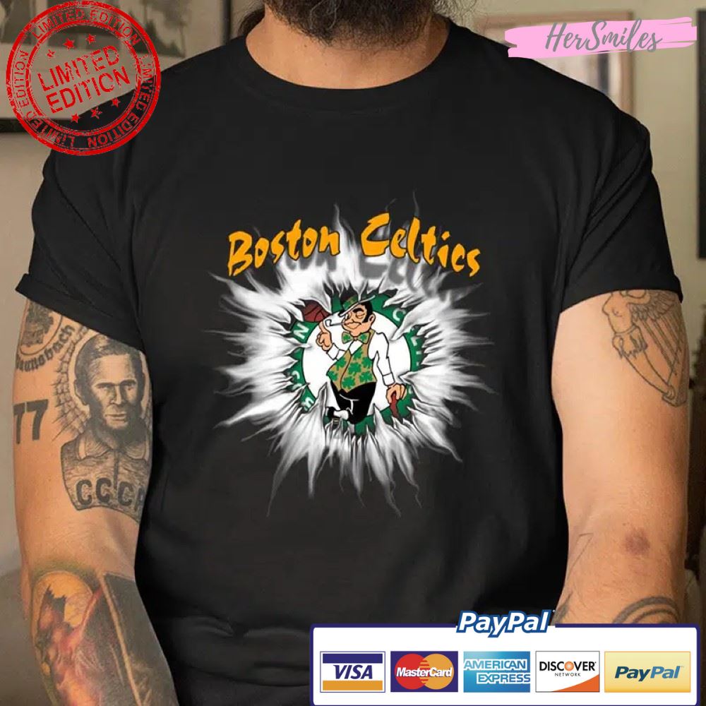 Boston Celtics NBA Basketball Rip Sports Shirt