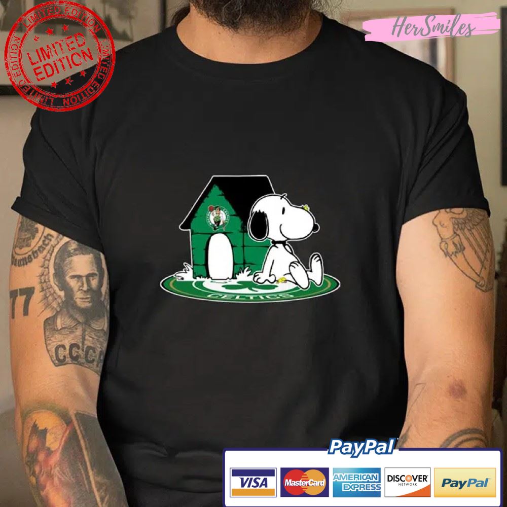 Boston Celtics Snoopy The Peanuts Movie T Shirt