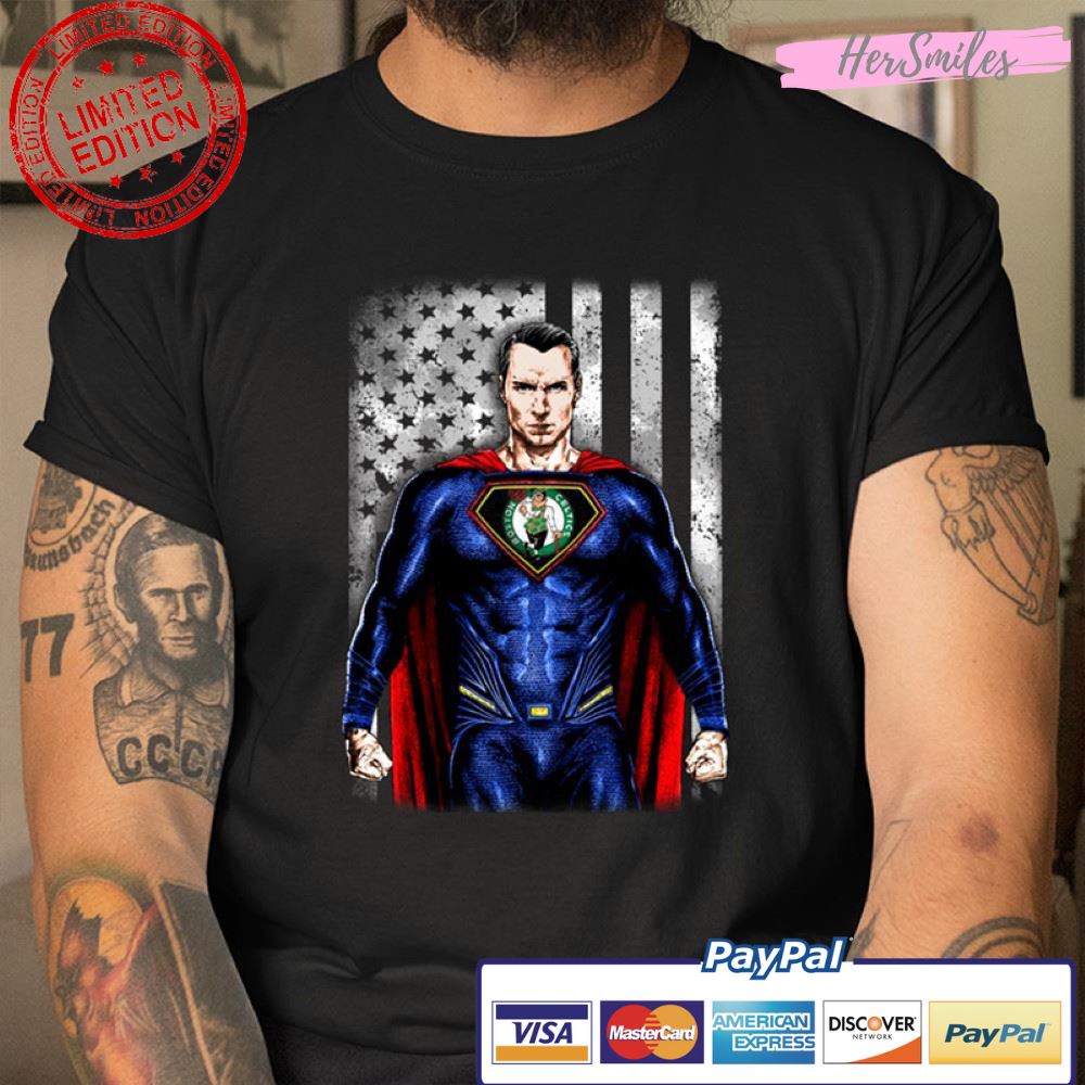 Boston Celtics Superman DC T Shirt