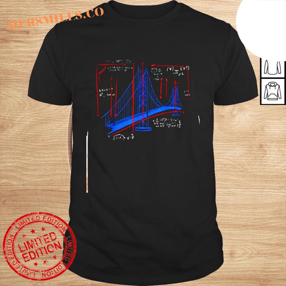 Bridge Drawing San Francisco Golden Gate shirt