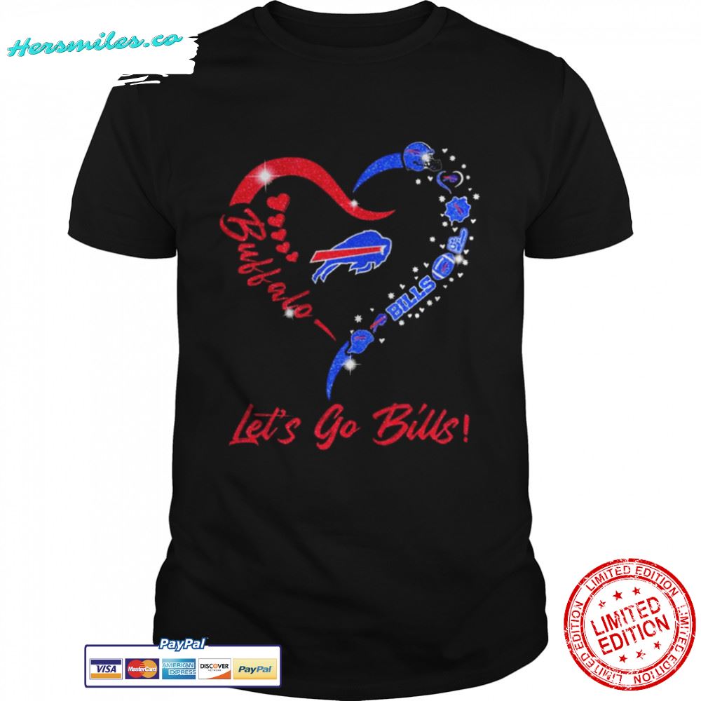 Buffalo Bills logo heart Let’s go Bills Shirt
