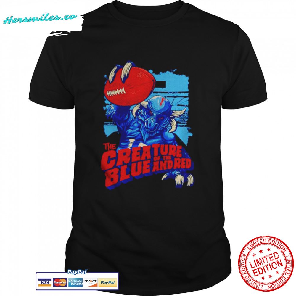 Buffalo Bills the creature of the blue and red shirt