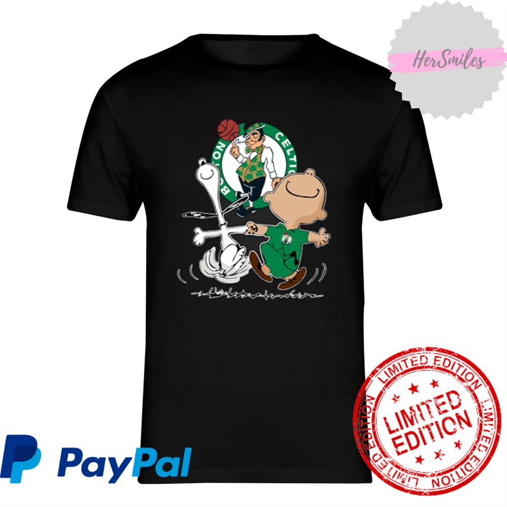 Charlie Brown & Snoopy Boston Celtics Shirt