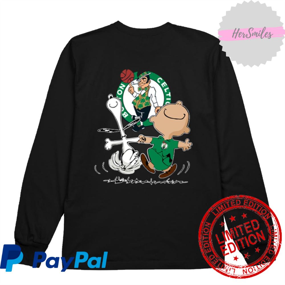 Charlie Brown & Snoopy Boston Celtics Shirt