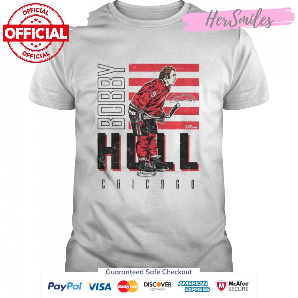 Chicago Blackhawks Bobby Hull signature shirt Chicago Blackhawks Bobby Hull signature shirt