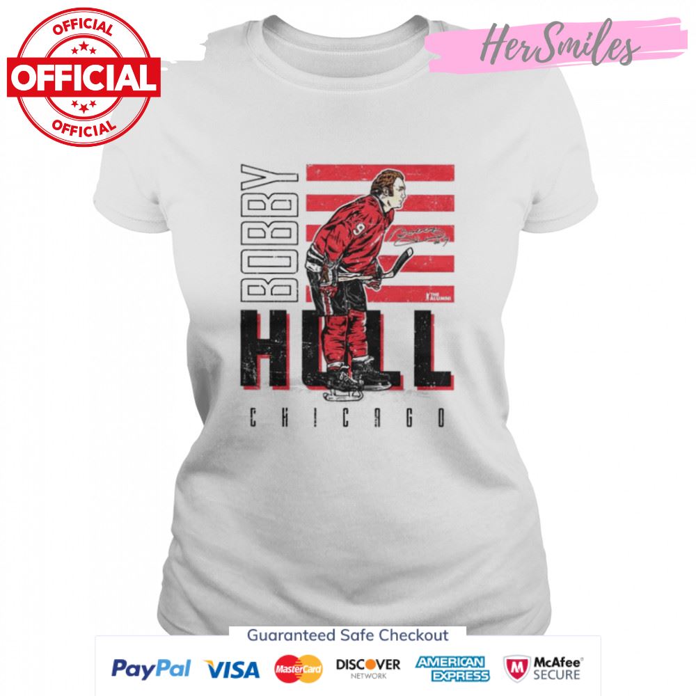 Chicago Blackhawks Bobby Hull signature shirt Chicago Blackhawks Bobby Hull signature shirt