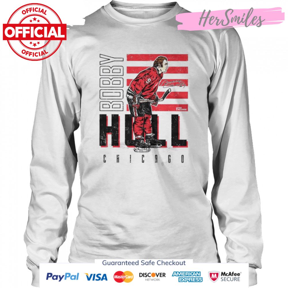 Chicago Blackhawks Bobby Hull signature shirt Chicago Blackhawks Bobby Hull signature shirt