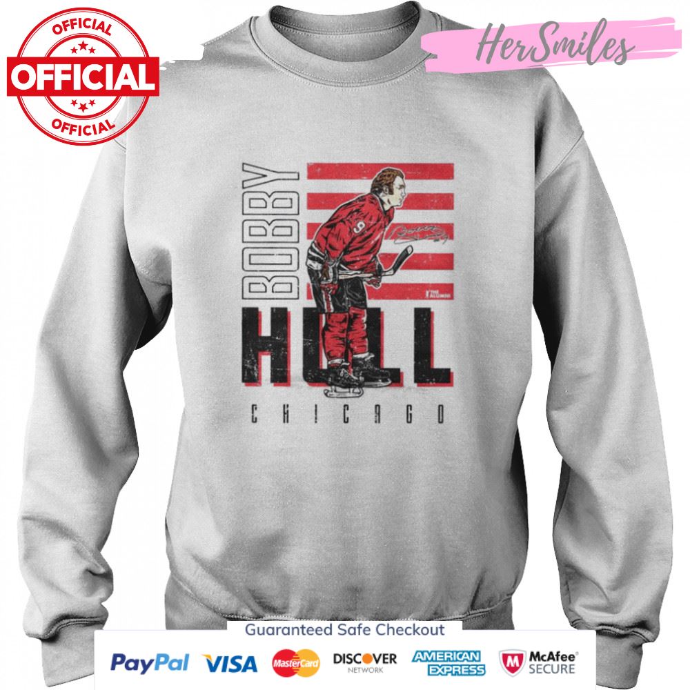 Chicago Blackhawks Bobby Hull signature shirt Chicago Blackhawks Bobby Hull signature shirt