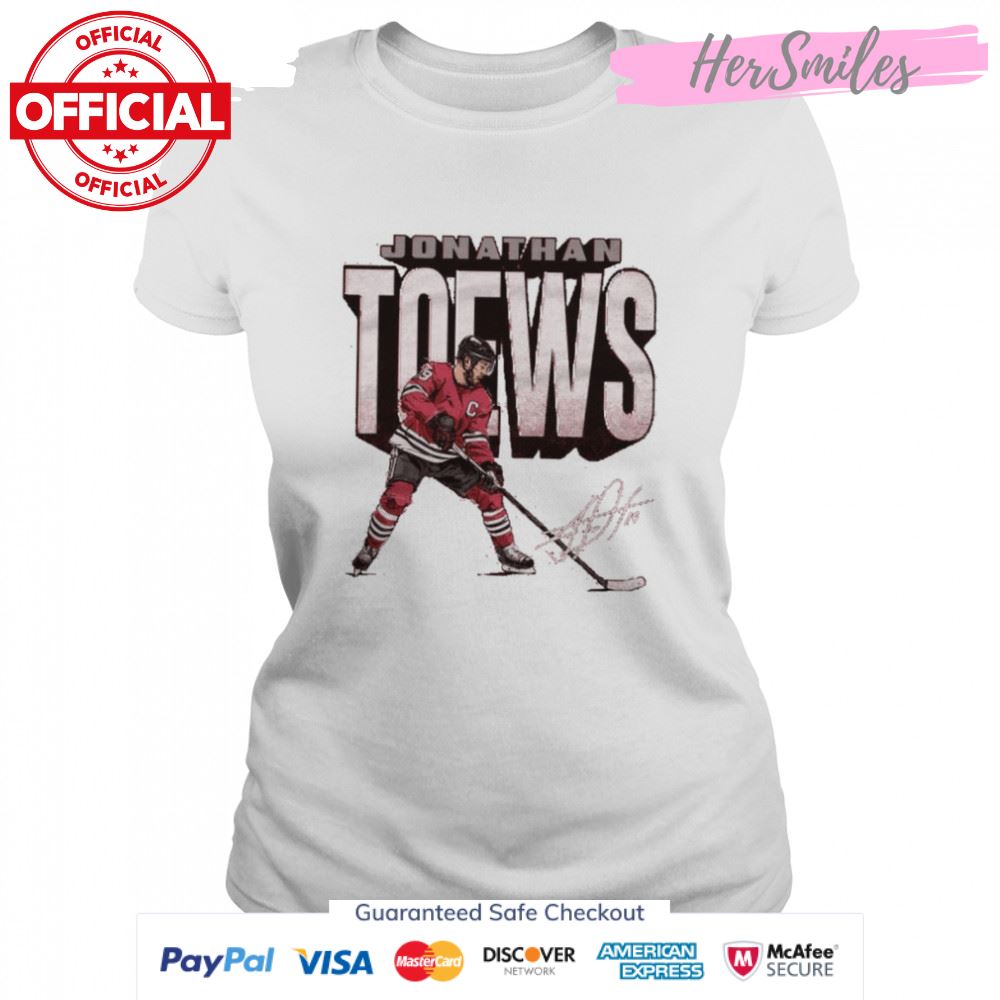 Chicago Blackhawks Jonathan Toews bold signature shirt Chicago Blackhawks Jonathan Toews bold signature shirt