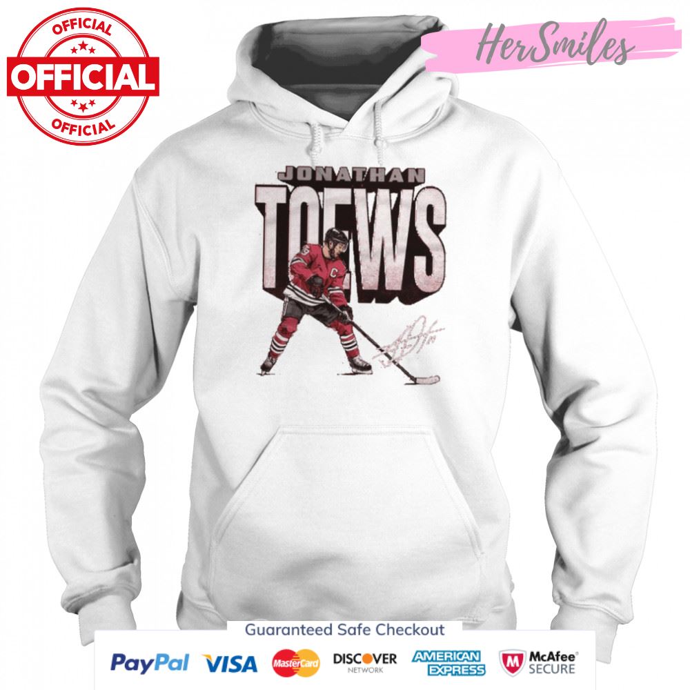 Chicago Blackhawks Jonathan Toews bold signature shirt Chicago Blackhawks Jonathan Toews bold signature shirt