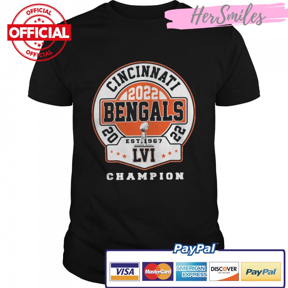 Cincinnati 2022 bengals 2022 liv champions shirt