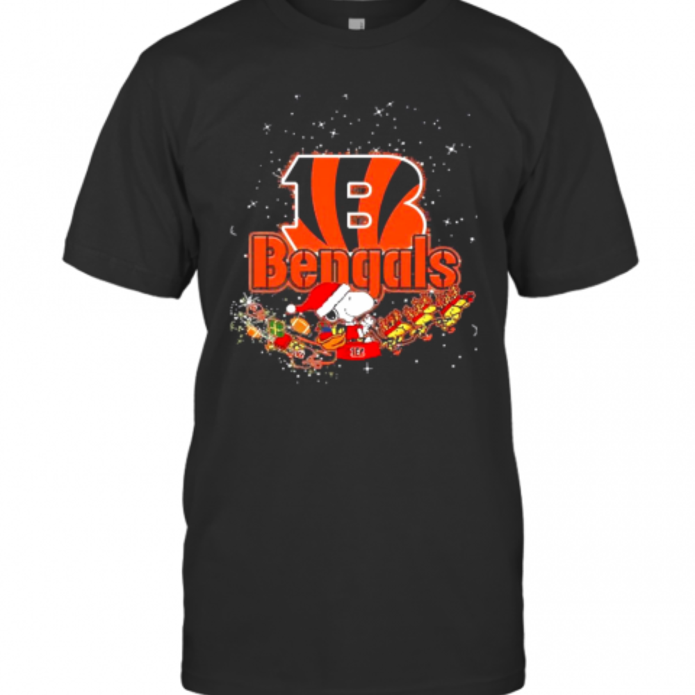Cincinnati Bengals Snoopy Christmas T-Shirt