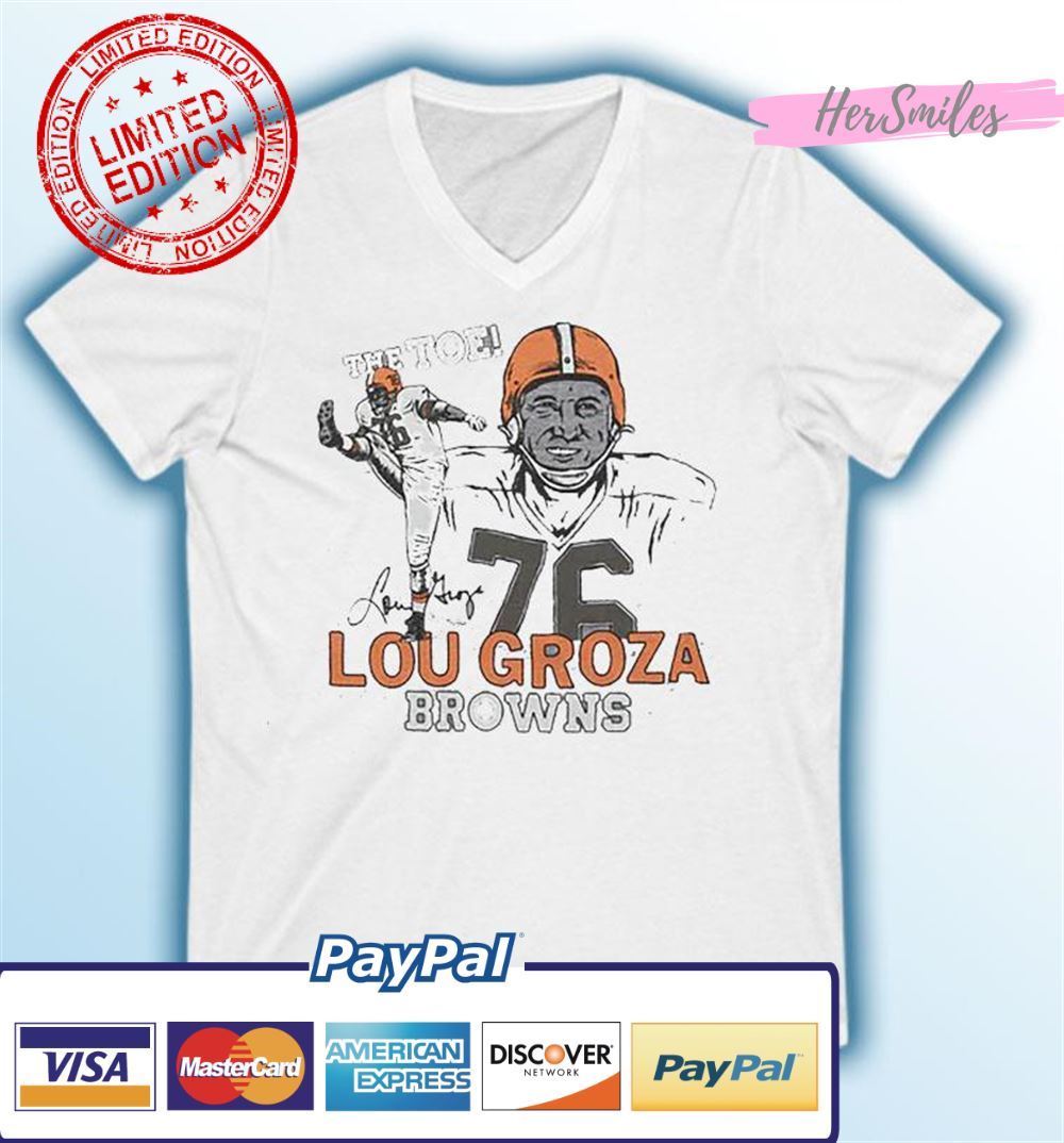 Cleveland Browns The Toe Lou Groza Signature Unisex T-Shirt