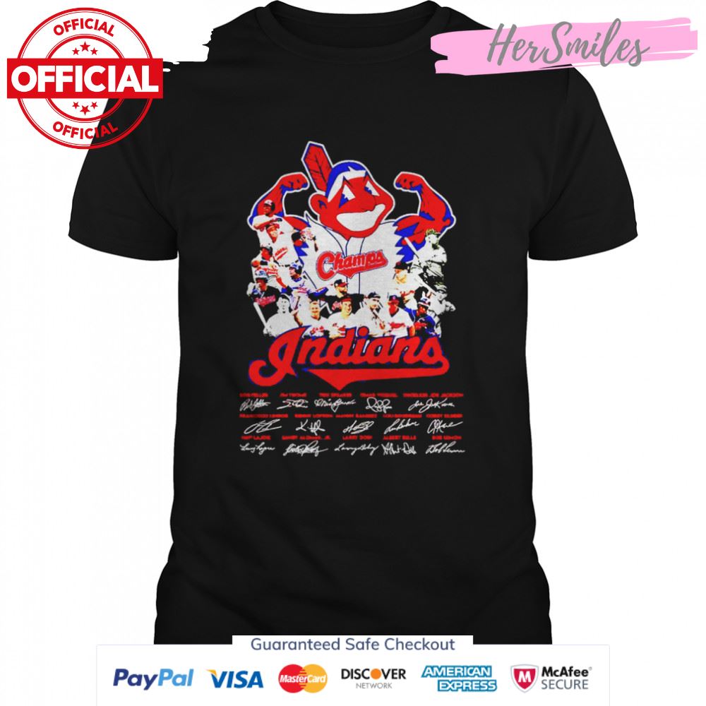 Cleveland Indians Champs signatures shirt