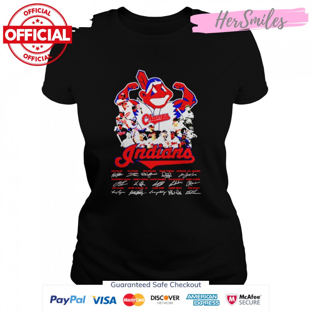 Cleveland Indians Champs signatures shirt