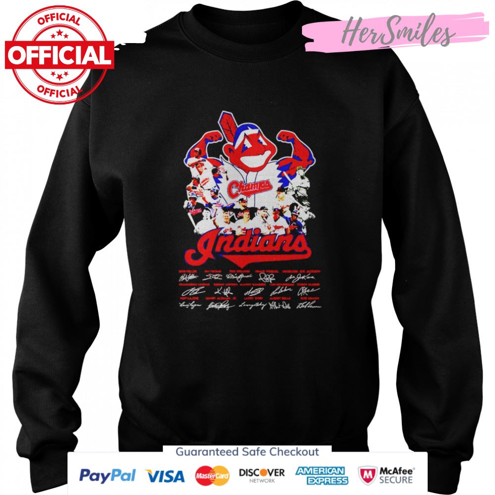 Cleveland Indians Champs signatures shirt Cleveland Indians Champs signatures shirt