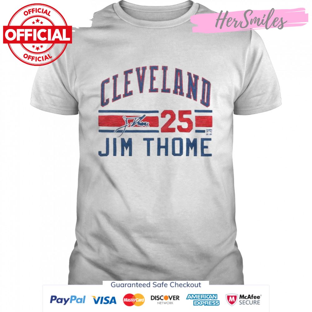 Cleveland Jim Thome 25 Signature Jersey Shirt Cleveland Jim Thome 25 Signature Jersey Shirt