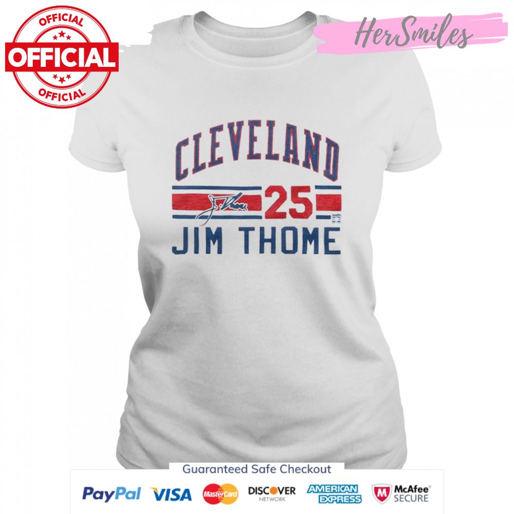Cleveland Jim Thome 25 Signature Jersey Shirt Cleveland Jim Thome 25 Signature Jersey Shirt