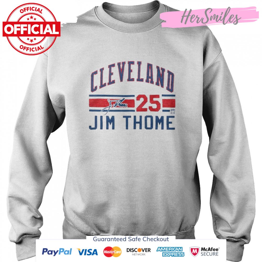 Cleveland Jim Thome 25 Signature Jersey Shirt Cleveland Jim Thome 25 Signature Jersey Shirt