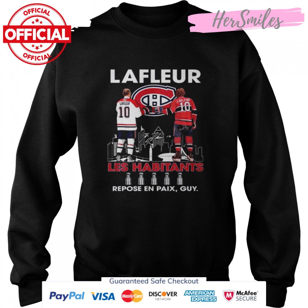 Colorado Avalanche Lafleur les habitants repose en paix guy signatures shirt Colorado Avalanche Lafleur les habitants repose en paix guy signatures shirt