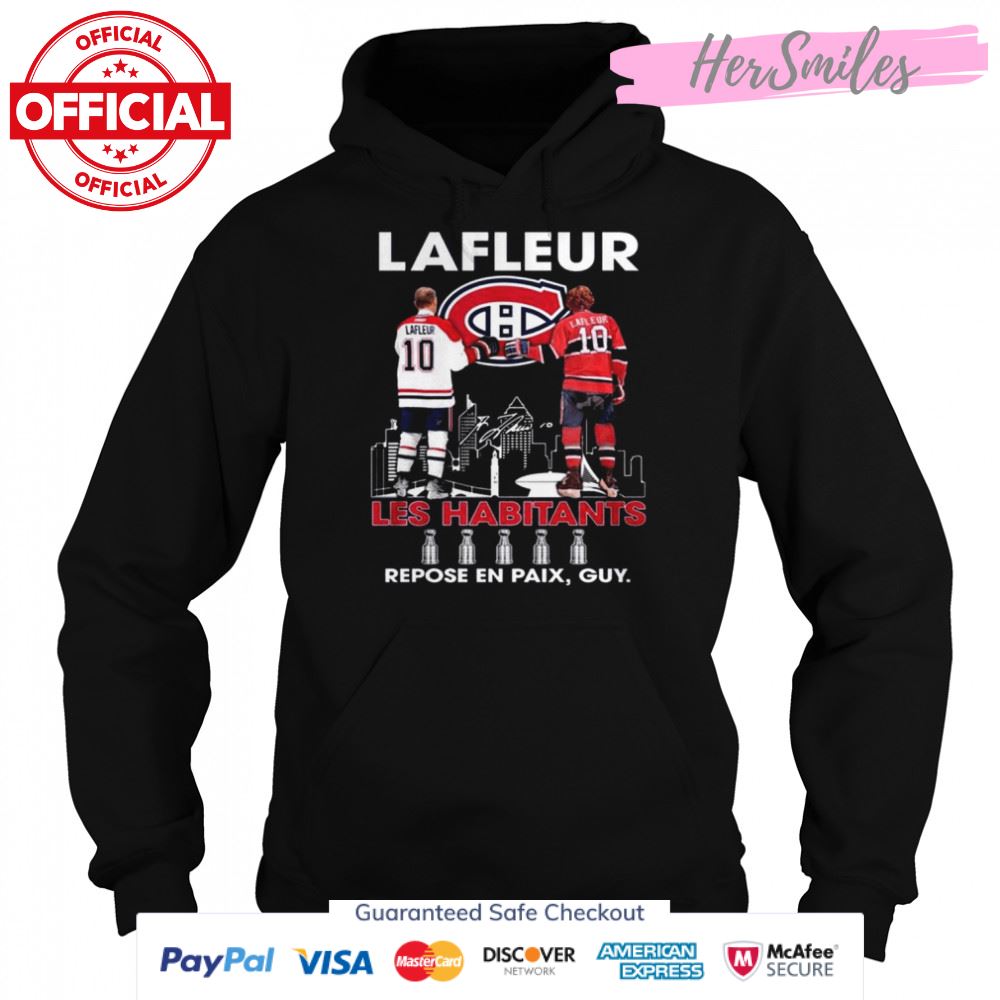 Colorado Avalanche Lafleur les habitants repose en paix guy signatures shirt Colorado Avalanche Lafleur les habitants repose en paix guy signatures shirt