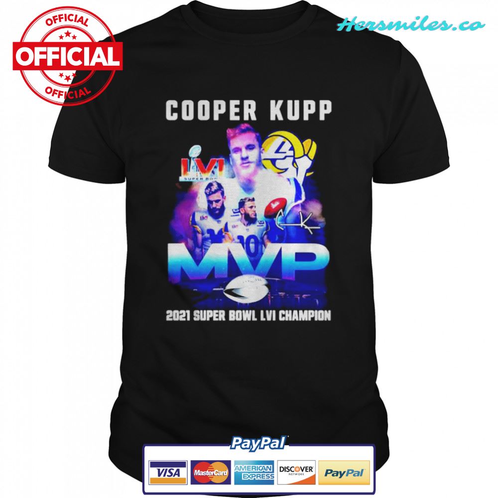 Cooper Kupp MVP Los Angeles Rams signature shirt
