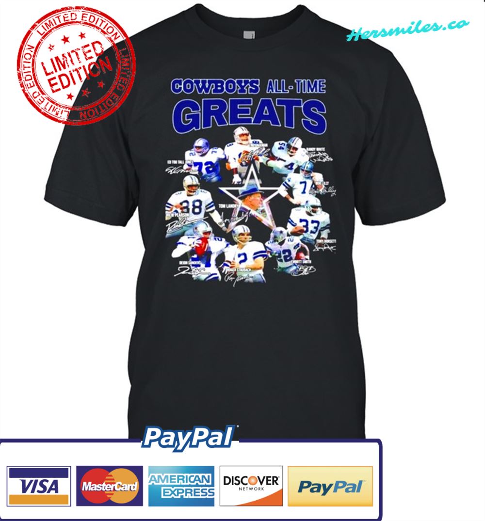 Dallas Cowboys all time Greats all team signatures shirt