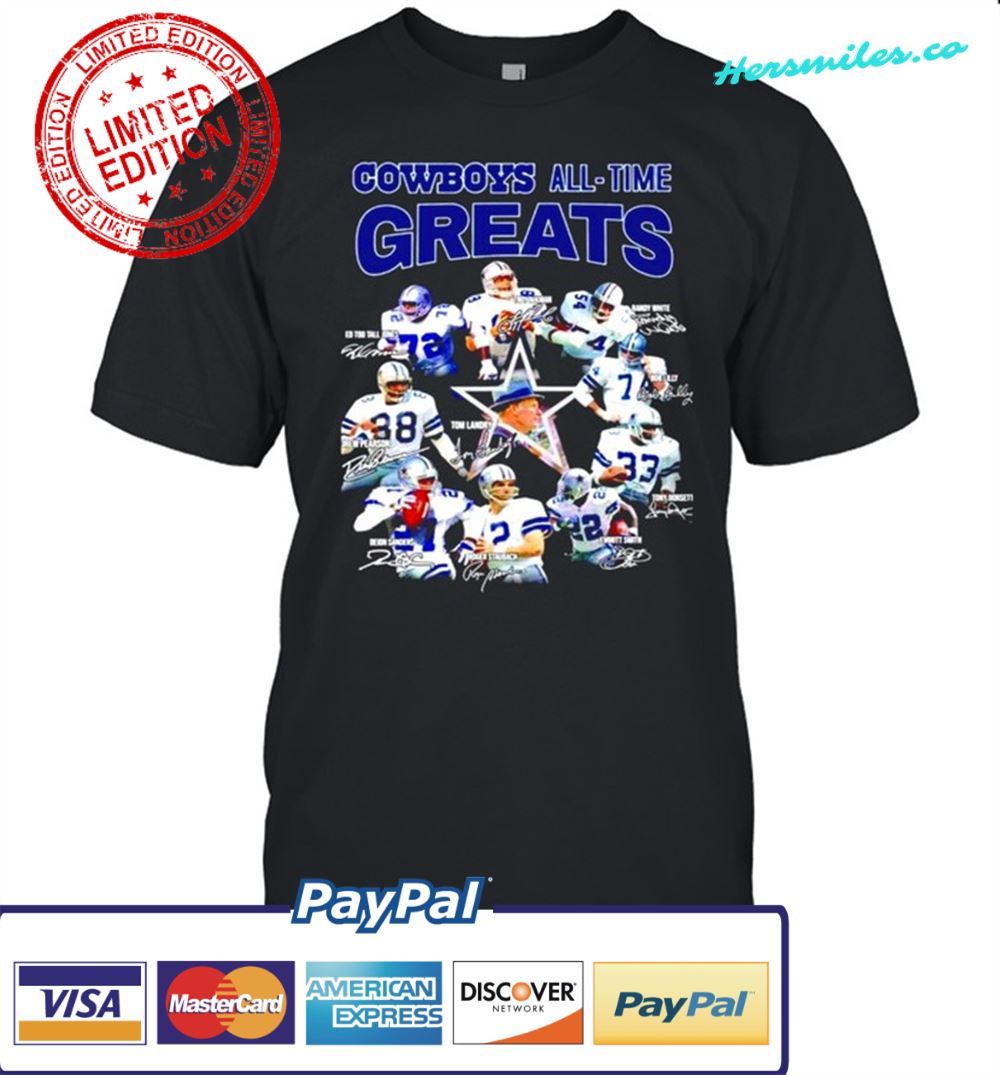 Dallas Cowboys all time Greats all team signatures T-Shirt