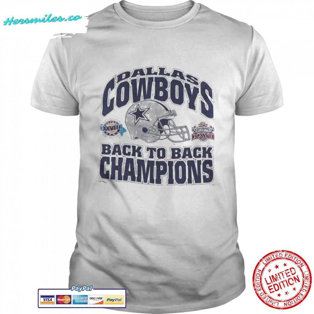 Dallas cowboys back to back champions shirt