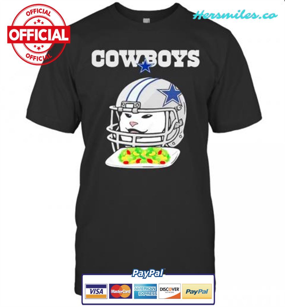 Dallas Cowboys Cat Meme Woman Yelling At Cat Unisex Graphic T-Shirt