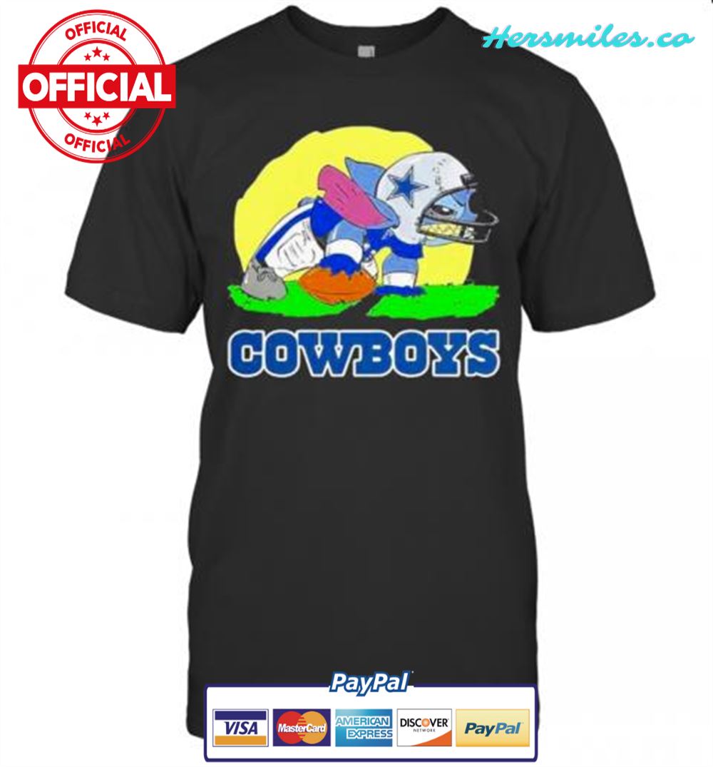 Dallas Cowboys Stitch Ready For The Football Battle Nfl T-Shirt