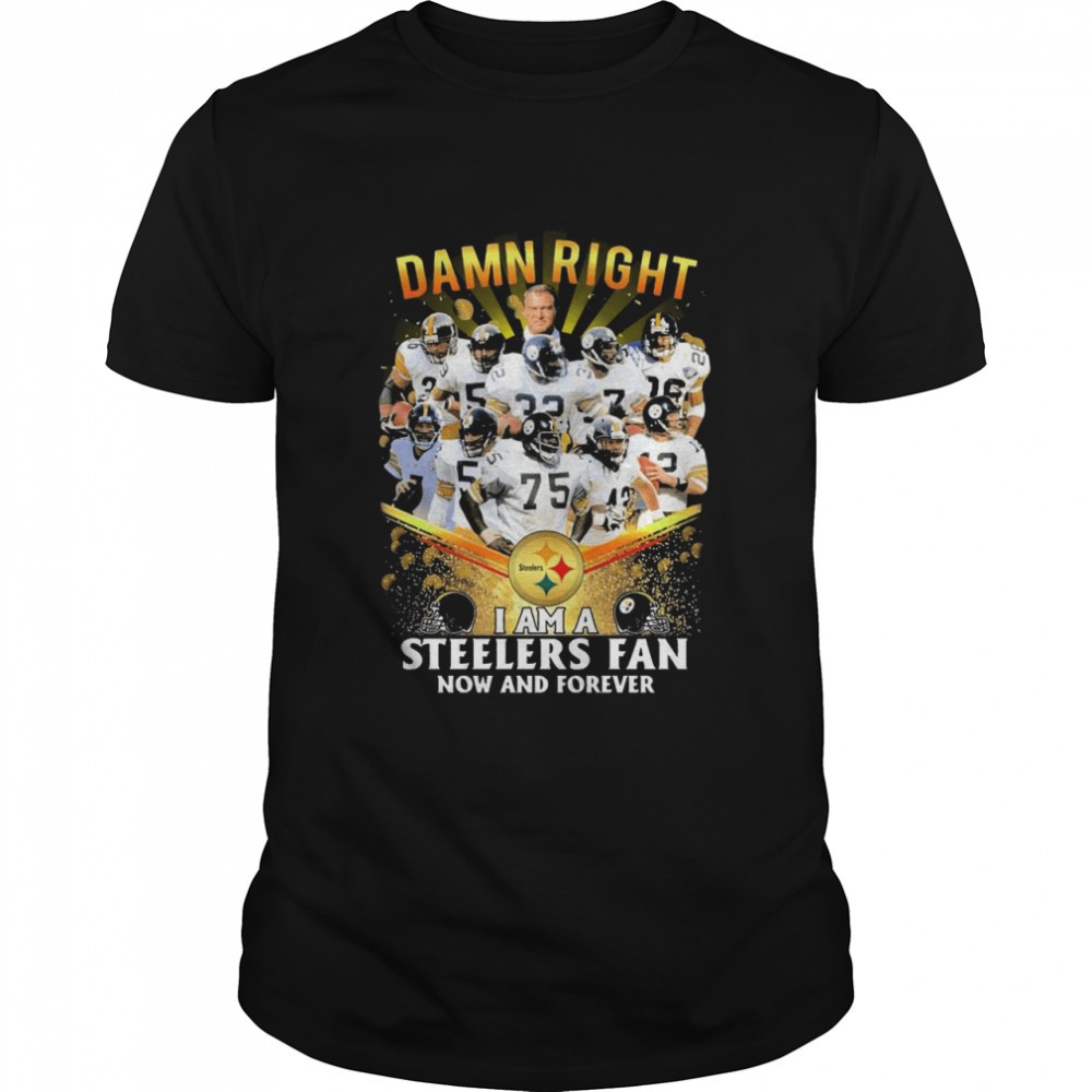 Damn Right I Am A Pittsburgh Steelers Fan Now And Forever shirt