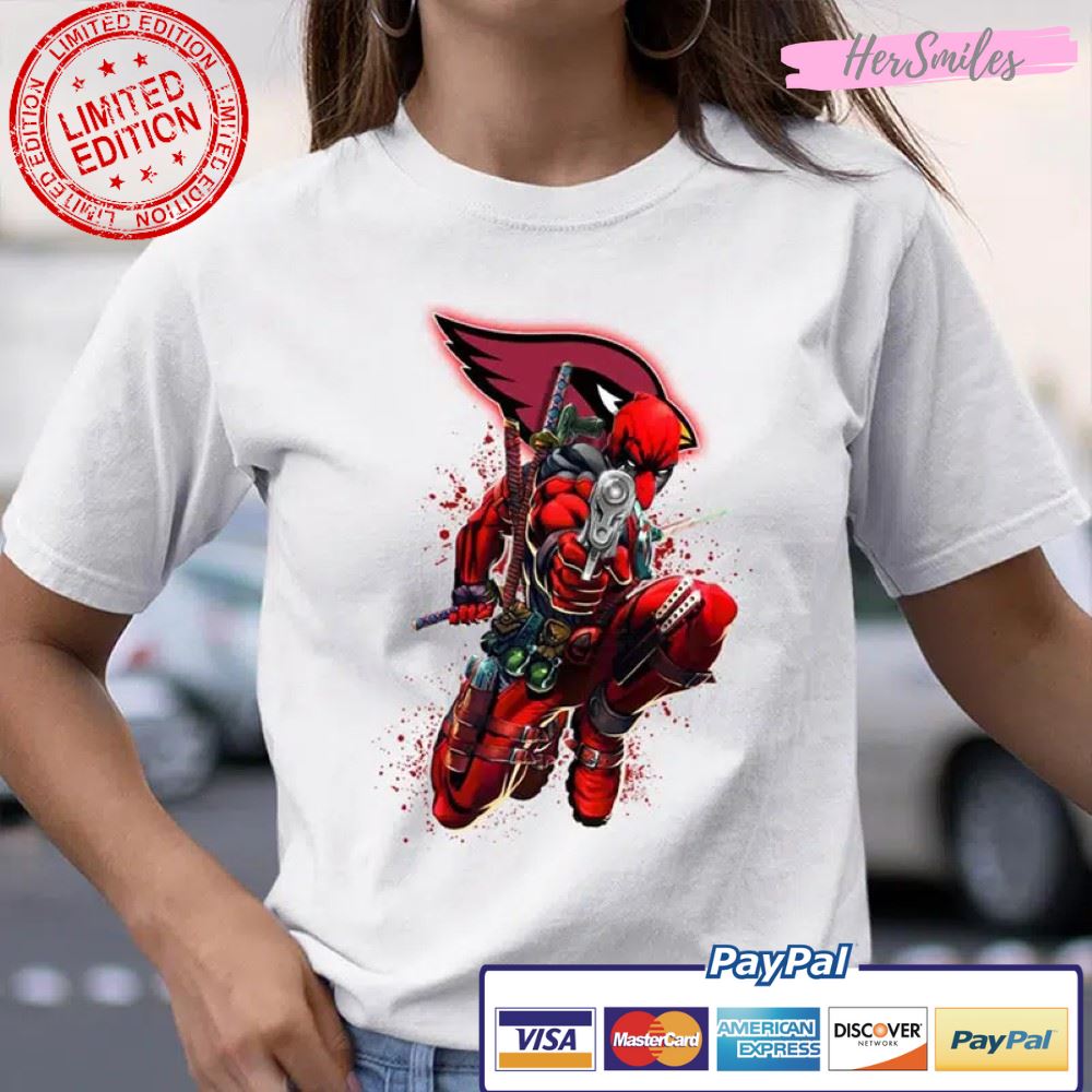 Deadpool Marvel Comics Arizona Cardinals T Shirt