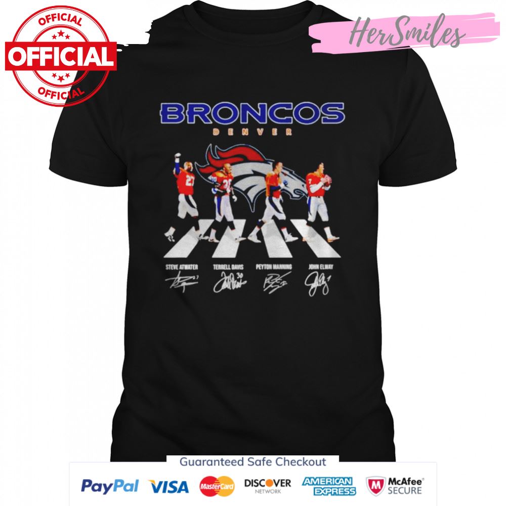 Denver Broncos Abbey Road Signatures Shirt