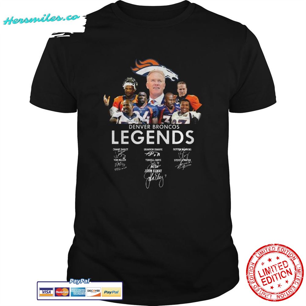 Denver Broncos Legend Signatures shirt