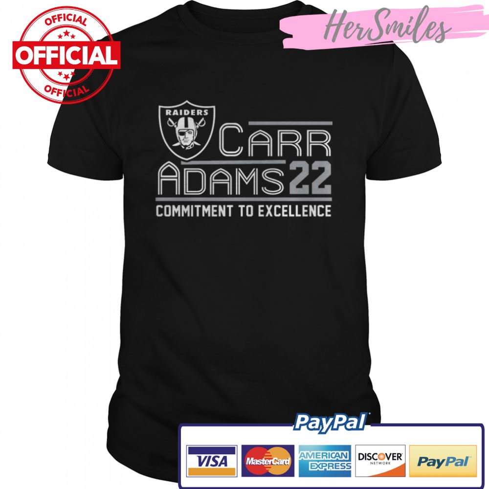 Derek Carr Las Vegas Raiders 2022 commitment to excellence shirt