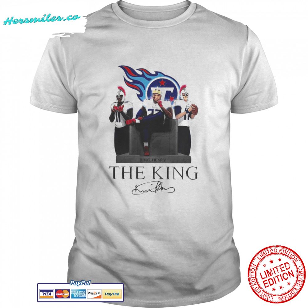 Derrick Henry Tennessee Titans The King Signature Mens Shirt