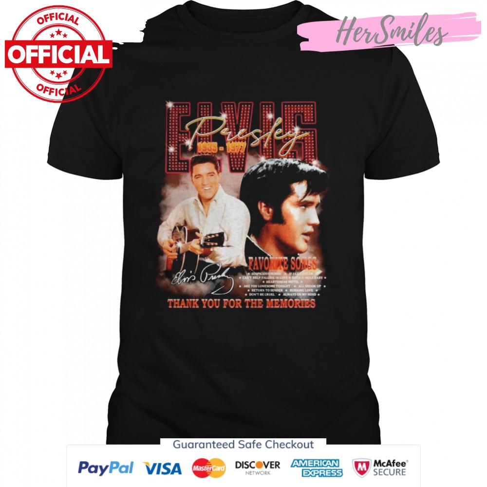 Elvis Presley 1935-1977 Favorite Songs Signature Thank You For The ...