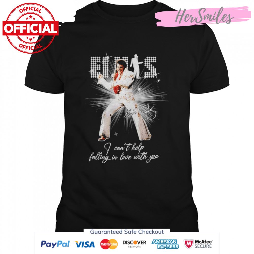 Elvis Presley I can’t help falling in love with you signature shirt